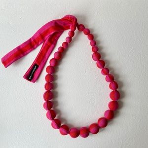 Marimekko Red/Pink Satu Necklace